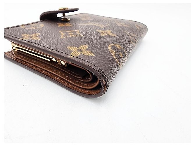 Billetera Monogram Louis Vuitton con compartimento para monedas Castaño - vista 8