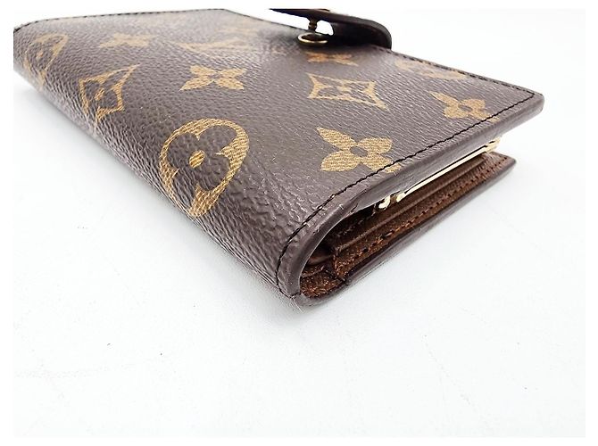 Billetera Monogram Louis Vuitton con compartimento para monedas Castaño - vista 9