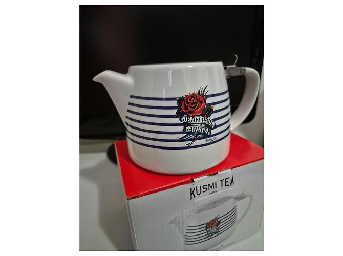 Théière Jean Paul Gaultier x Kusmi Blanc Rouge Bleu - vue 2
