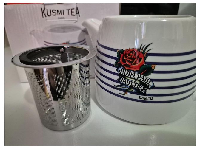 Théière Jean Paul Gaultier x Kusmi Blanc Rouge Bleu - vue 5