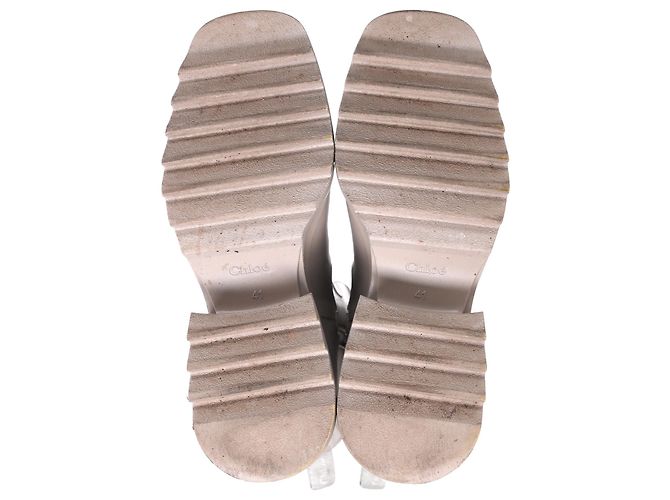 Botas de lluvia Chloé Betty en goma nude Castaño Carne - vista 6