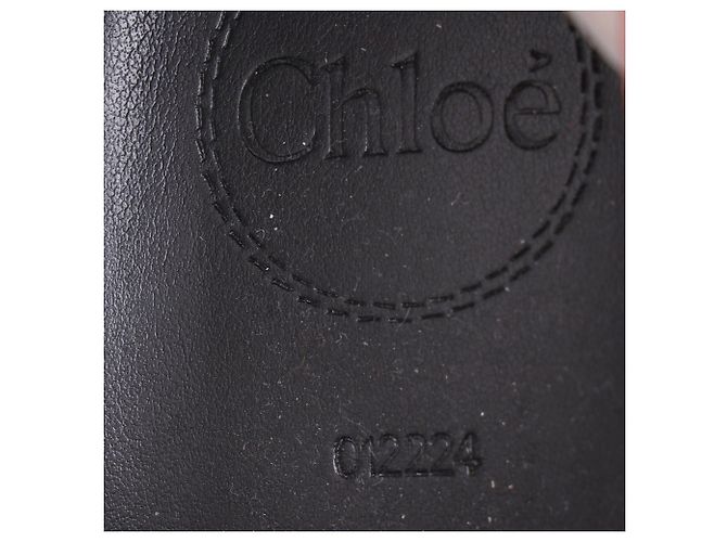 Botas de lluvia Chloé Betty en goma nude Castaño Carne - vista 7