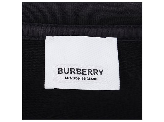 Burberry Aubree Logo Kapuzenpullover mit Reißverschluss aus schwarzer Baumwolle - Ansicht 10