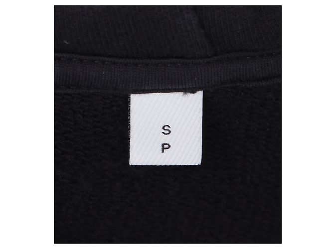 Burberry Aubree Logo Kapuzenpullover mit Reißverschluss aus schwarzer Baumwolle - Ansicht 11