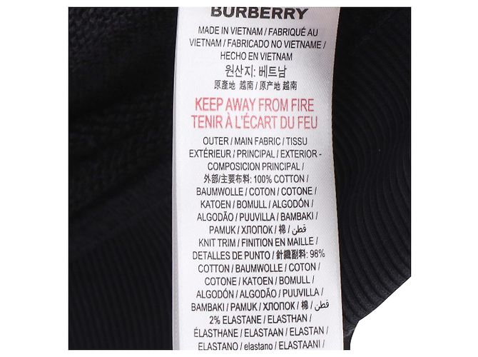 Burberry Aubree Logo Kapuzenpullover mit Reißverschluss aus schwarzer Baumwolle - Ansicht 6