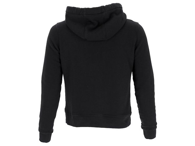 Burberry Aubree Logo Kapuzenpullover mit Reißverschluss aus schwarzer Baumwolle - Ansicht 9