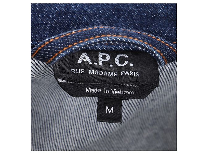 Apc Chaqueta Chore de Botones A.P.C. con Bolsillos en Denim de Algodón Azul - vista 11