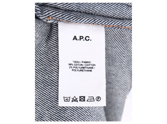 Apc Chaqueta Chore de Botones A.P.C. con Bolsillos en Denim de Algodón Azul - vista 12