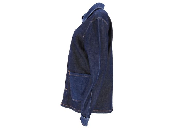 Apc Chaqueta Chore de Botones A.P.C. con Bolsillos en Denim de Algodón Azul - vista 2