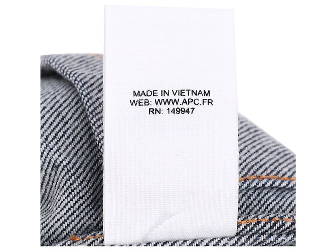 Apc Chaqueta Chore de Botones A.P.C. con Bolsillos en Denim de Algodón Azul - vista 4