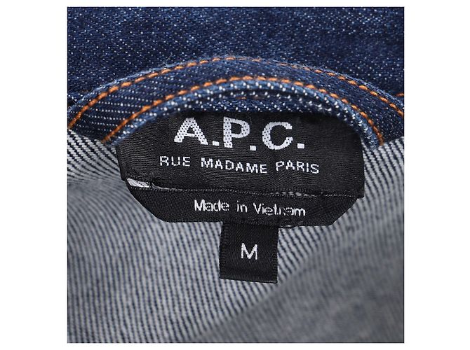 Apc Chaqueta Chore de Botones A.P.C. con Bolsillos en Denim de Algodón Azul - vista 5