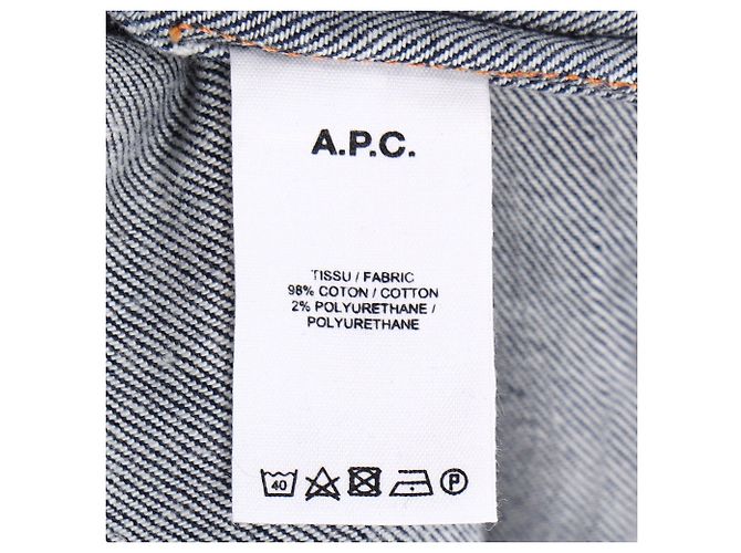 Apc Chaqueta Chore de Botones A.P.C. con Bolsillos en Denim de Algodón Azul - vista 6