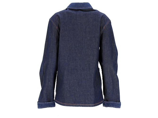 Apc Chaqueta Chore de Botones A.P.C. con Bolsillos en Denim de Algodón Azul - vista 9