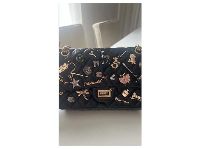 2.55 Borsa a mano Chanel in pelle nera Nero - vista 13