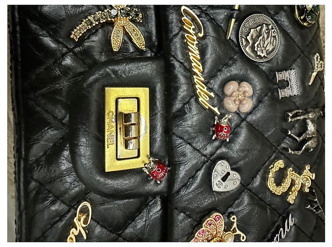 2.55 Borsa a mano Chanel in pelle nera Nero - vista 18