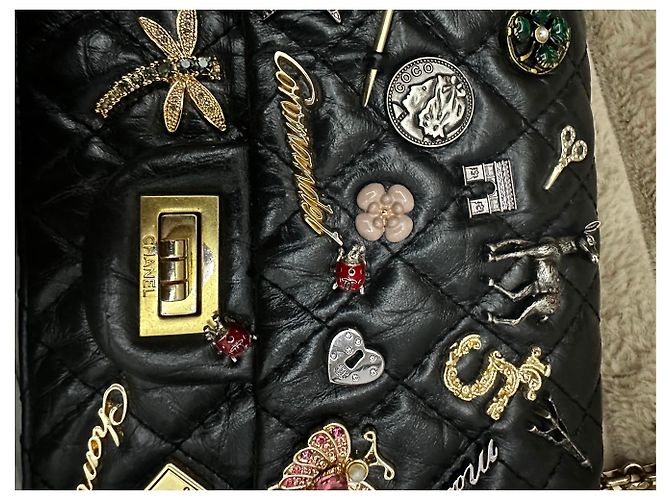 2.55 Borsa a mano Chanel in pelle nera Nero - vista 19
