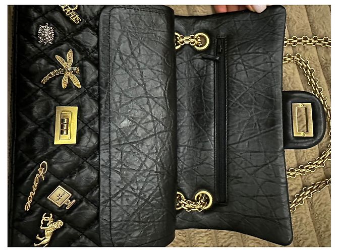 2.55 Borsa a mano Chanel in pelle nera Nero - vista 20