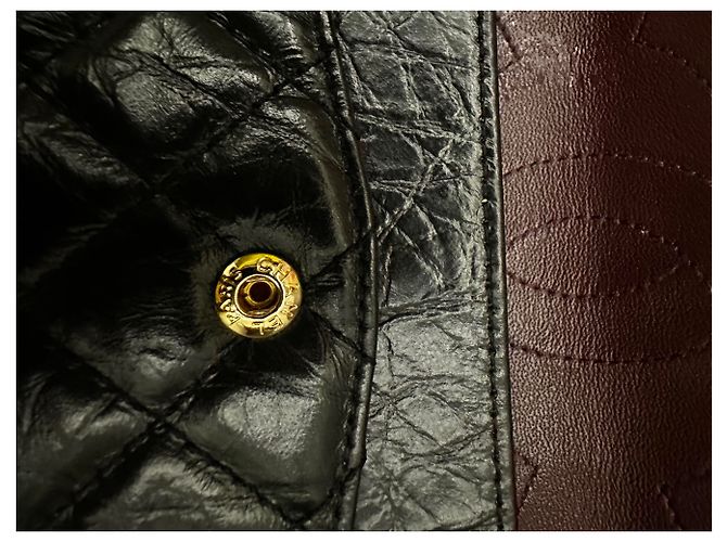 2.55 Borsa a mano Chanel in pelle nera Nero - vista 22