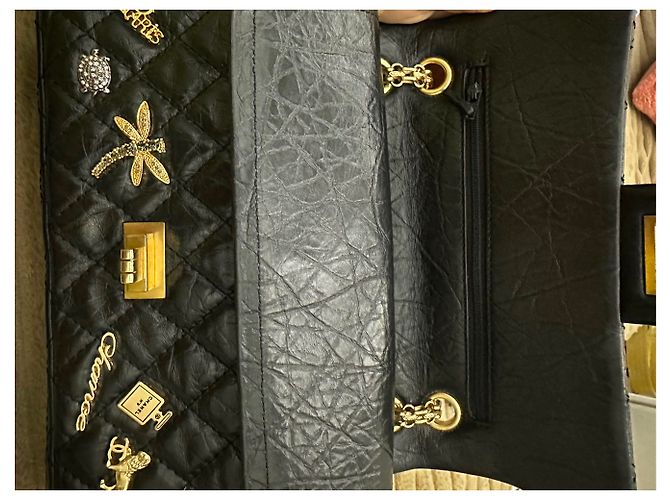 2.55 Borsa a mano Chanel in pelle nera Nero - vista 26
