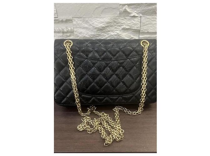 2.55 Borsa a mano Chanel in pelle nera Nero - vista 3