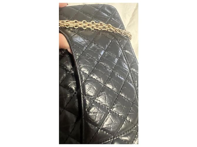 2.55 Borsa a mano Chanel in pelle nera Nero - vista 5