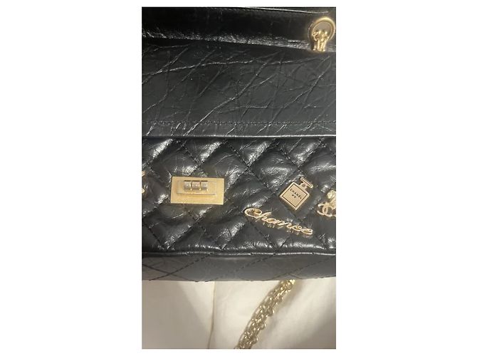 2.55 Borsa a mano Chanel in pelle nera Nero - vista 6