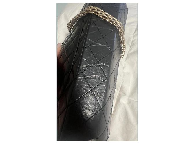 2.55 Borsa a mano Chanel in pelle nera Nero - vista 7