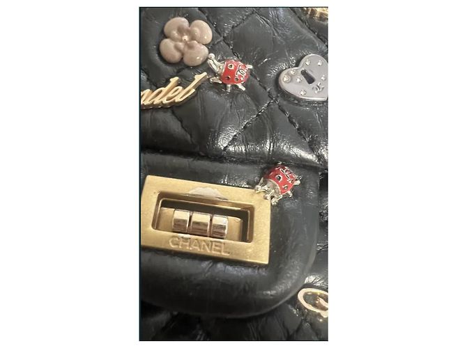 2.55 Borsa a mano Chanel in pelle nera Nero - vista 8