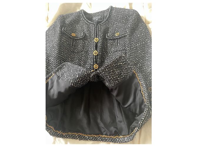 Cambon Chanel Boucle-Jacke 1993 Schwarz - Ansicht 3