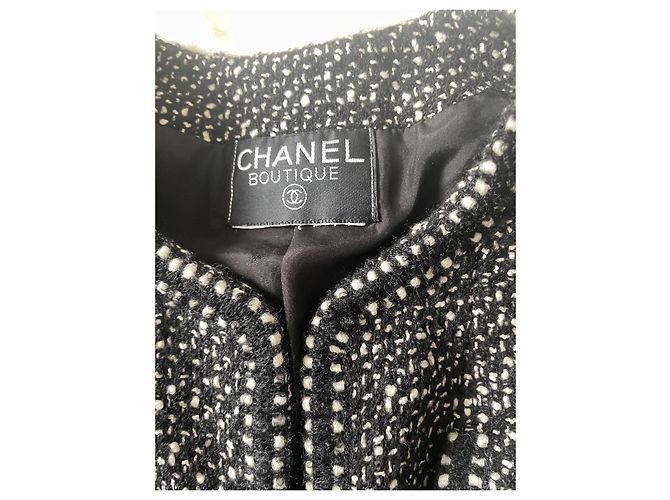 Cambon Chanel Boucle-Jacke 1993 Schwarz - Ansicht 4