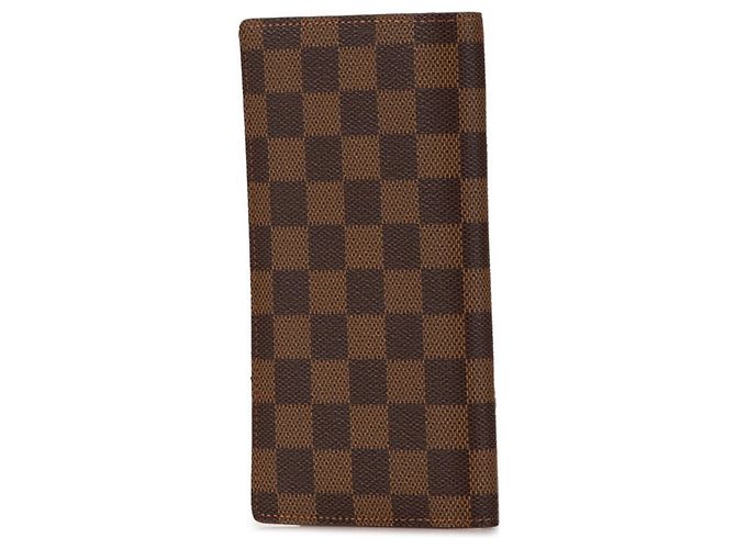 Cartera Larga Brazza Damier Louis Vuitton Castaño - vista 2