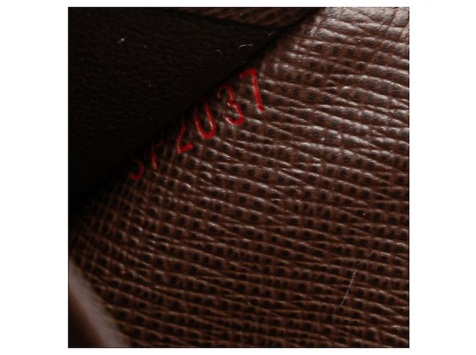 Cartera Larga Brazza Damier Louis Vuitton Castaño - vista 7