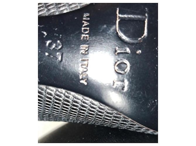 Décolleté Christian Dior in pelle nera 10,5 cm Nero - vista 10