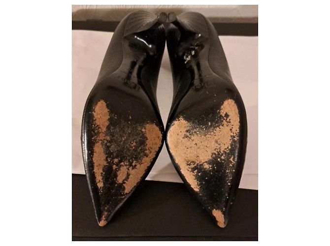 Décolleté Christian Dior in pelle nera 10,5 cm Nero - vista 9