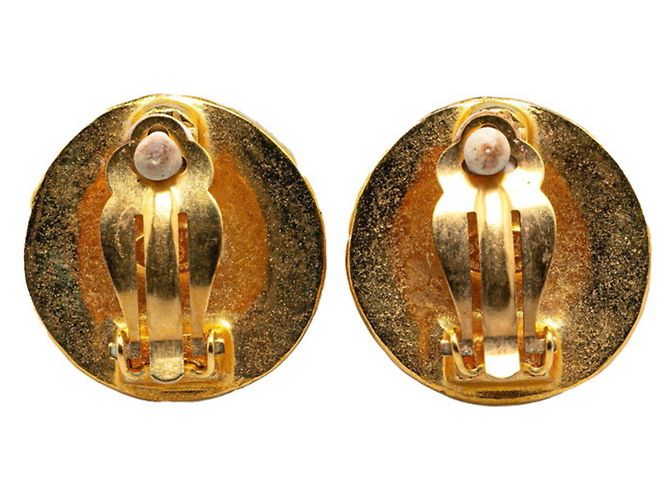 Orecchini a clip placcati in oro Chanel Coco Mark D'oro - vista 2