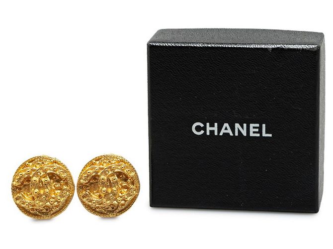 Orecchini a clip placcati in oro Chanel Coco Mark D'oro - vista 4
