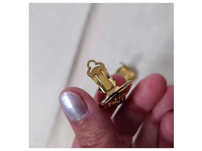 Vintage Chanel Ohrringe Golden - Ansicht 10