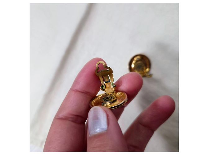 Vintage Chanel Ohrringe Golden - Ansicht 11