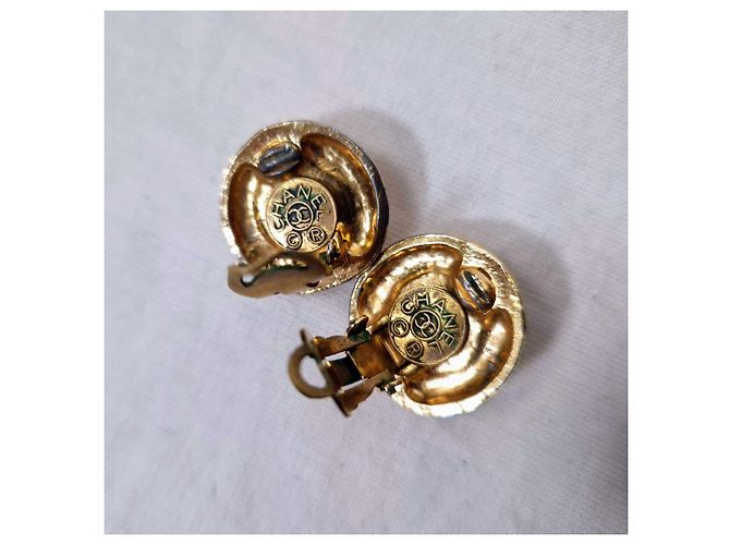Vintage Chanel Ohrringe Golden - Ansicht 3