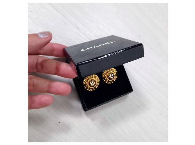 Vintage Chanel Ohrringe Golden - Ansicht 4
