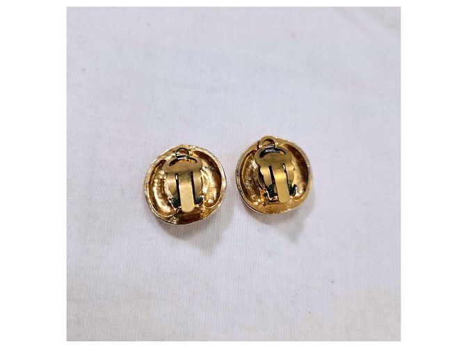 Vintage Chanel Ohrringe Golden - Ansicht 7