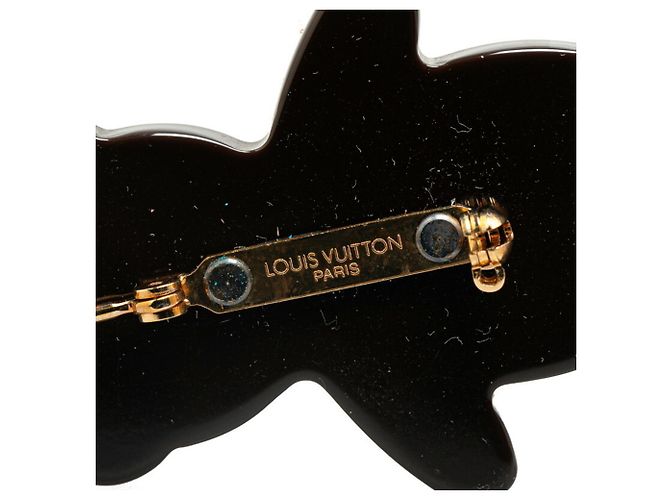Conjunto de broche Nunour urso de pelúcia Monogram Damier Louis Vuitton Marrom - vista 3