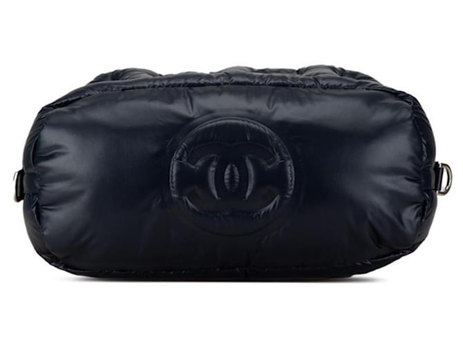 Borsa Chanel Doudone Coconneige Rosa Blu navy - vista 3