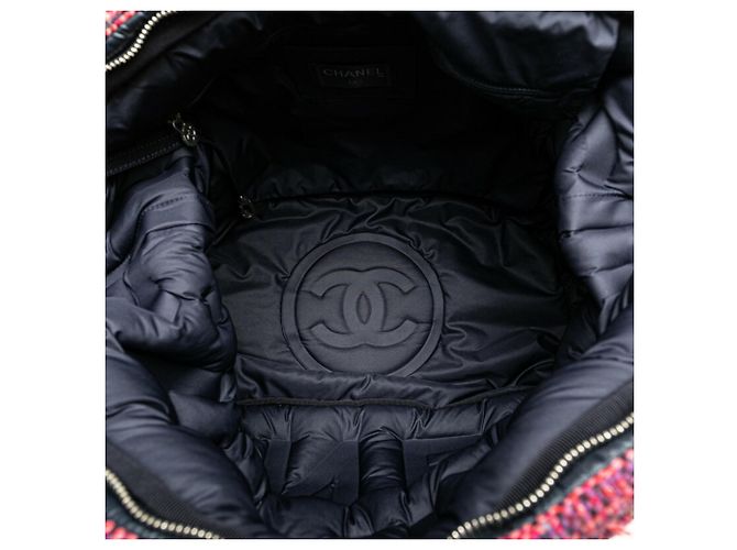 Borsa Chanel Doudone Coconneige Rosa Blu navy - vista 4