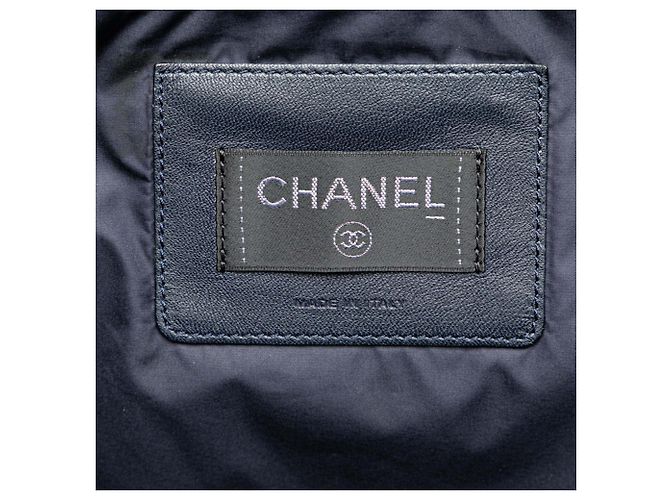 Borsa Chanel Doudone Coconneige Rosa Blu navy - vista 5