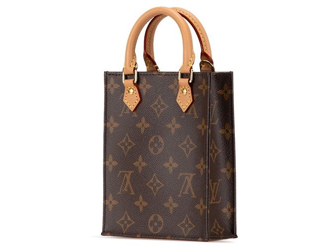 Borsa Petite Sac Plat Monogramma Louis Vuitton Marrone - vista 2