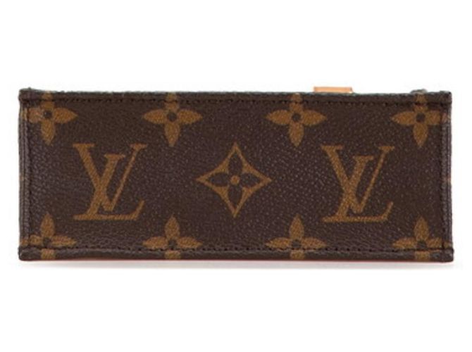 Borsa Petite Sac Plat Monogramma Louis Vuitton Marrone - vista 3