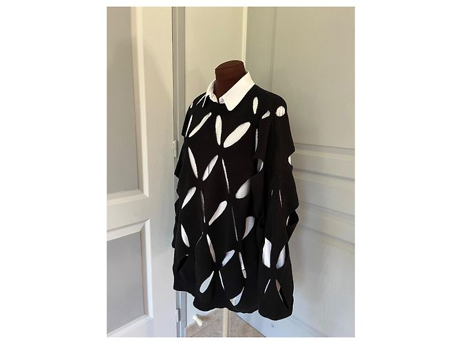 Pull ajouré noir Valentino - vue 3