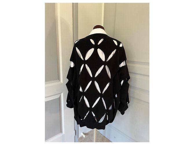 Pull ajouré noir Valentino - vue 4