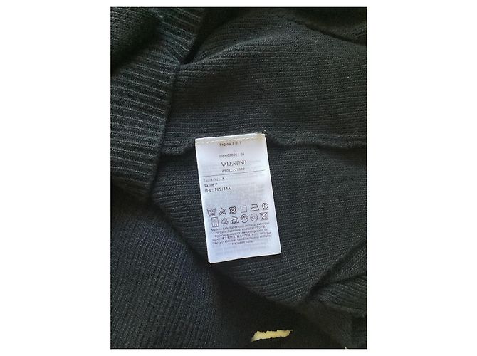 Pull ajouré noir Valentino - vue 7